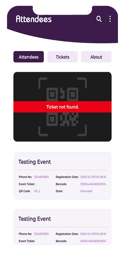 Event Ticket Scanner