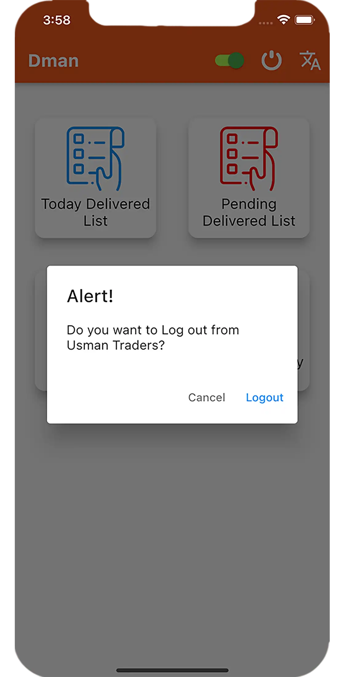 Login/Logout Android App