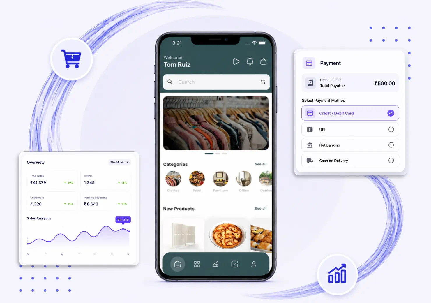 EcomFlow an ecommerce app for your business